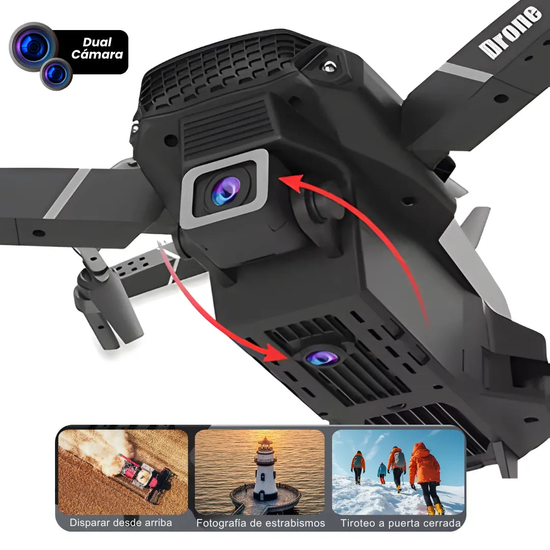 DRONE E88 DUAL CAMARA 4K HD
