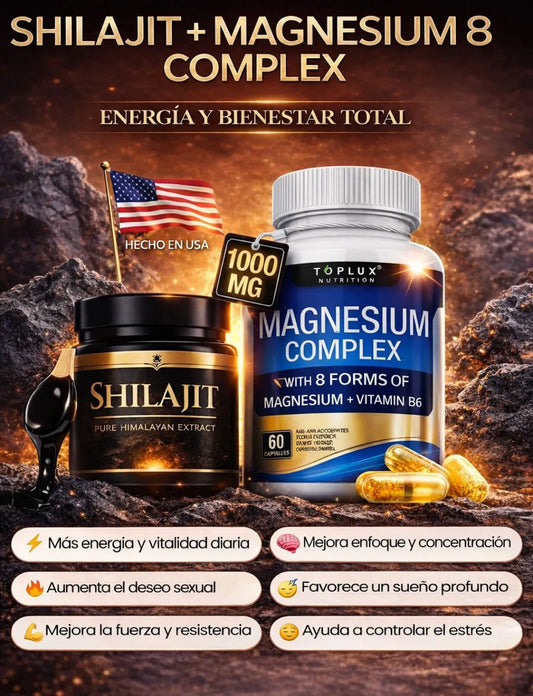 SHILAJIT + COMPLEX 8: ENERGÍA REAL DESDE ADENTRO